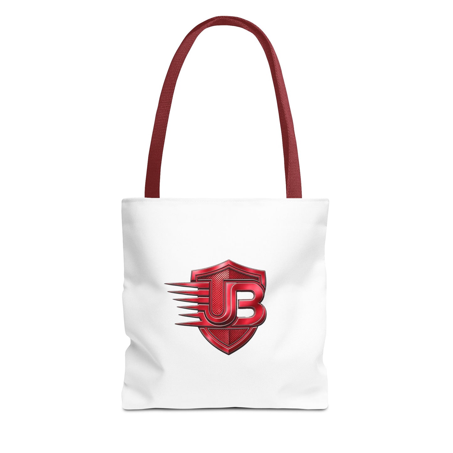 Red Shield JB Logo Tote Bag — Branded Lightweight Cotton Carryall