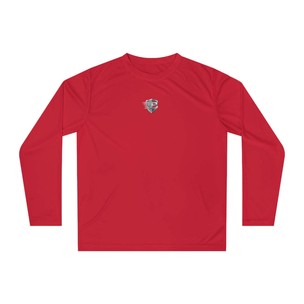 Ultimate Body Performance Long Sleeve Shirt — Small Chest Logo & Back QR Design