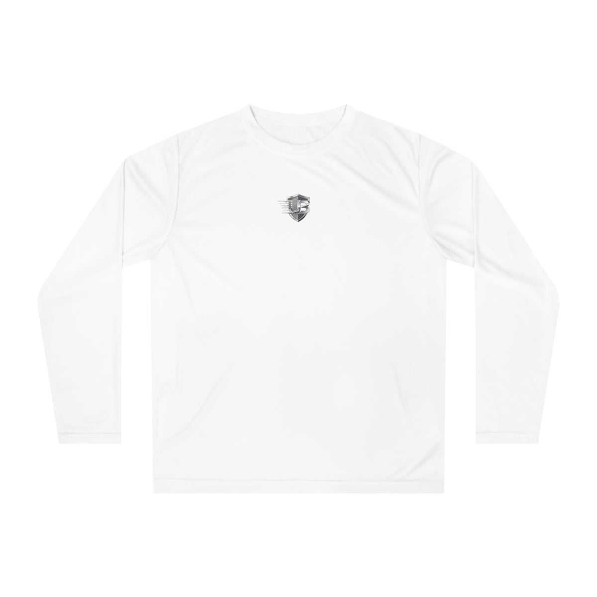 Performance Long Sleeve Shirt — Ultimate Body Blueprint Logo & QR Tech Tee