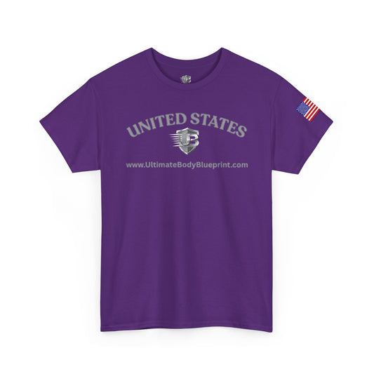 United States Military Emblem Tee – Patriotic Flag Sleeve Shirt
