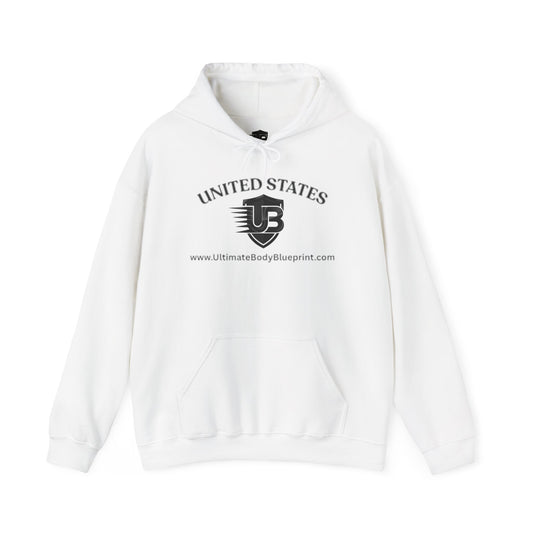 United States UB Logo Hoodie — Ultimate Body Blueprint Athletic Pullover