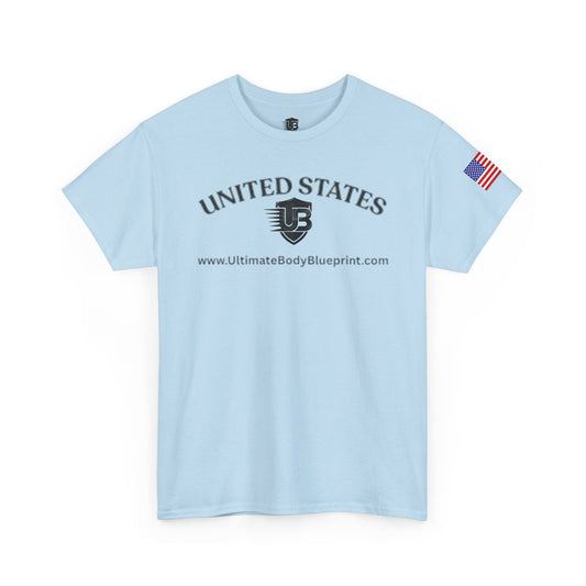United States Logo Tee — Ultimate Body Blueprint Fitness Shirt