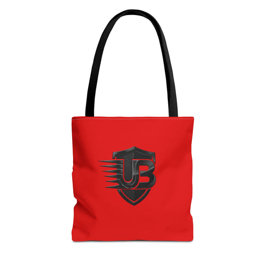 Red Shield Logo Tote Bag — UB Emblem All-Over Print
