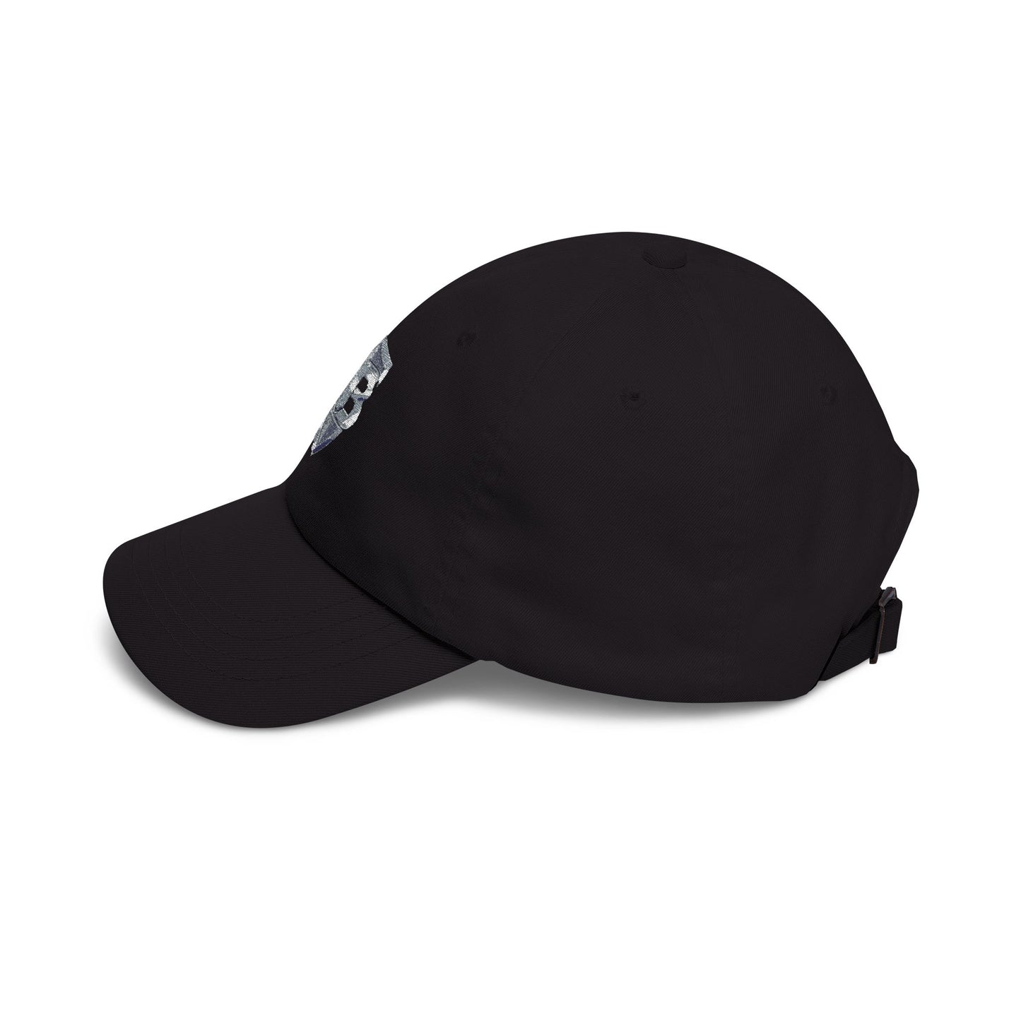 Embroidered Speed Shield Dad Cap — Classic Baseball Hat with 'B' Logo