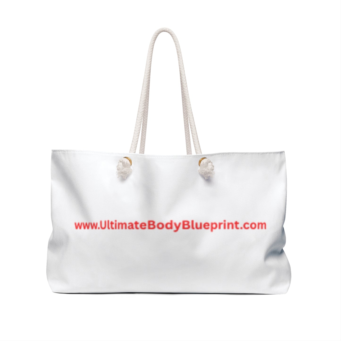 Ultimate Body Blueprint Weekender Bag — Logo Travel Tote with Website Print