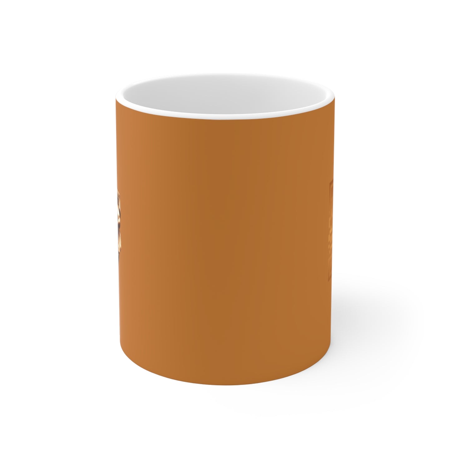 Bronze Speed Shield Mug — Retro Racing Emblem 11oz Ceramic Coffee Cup