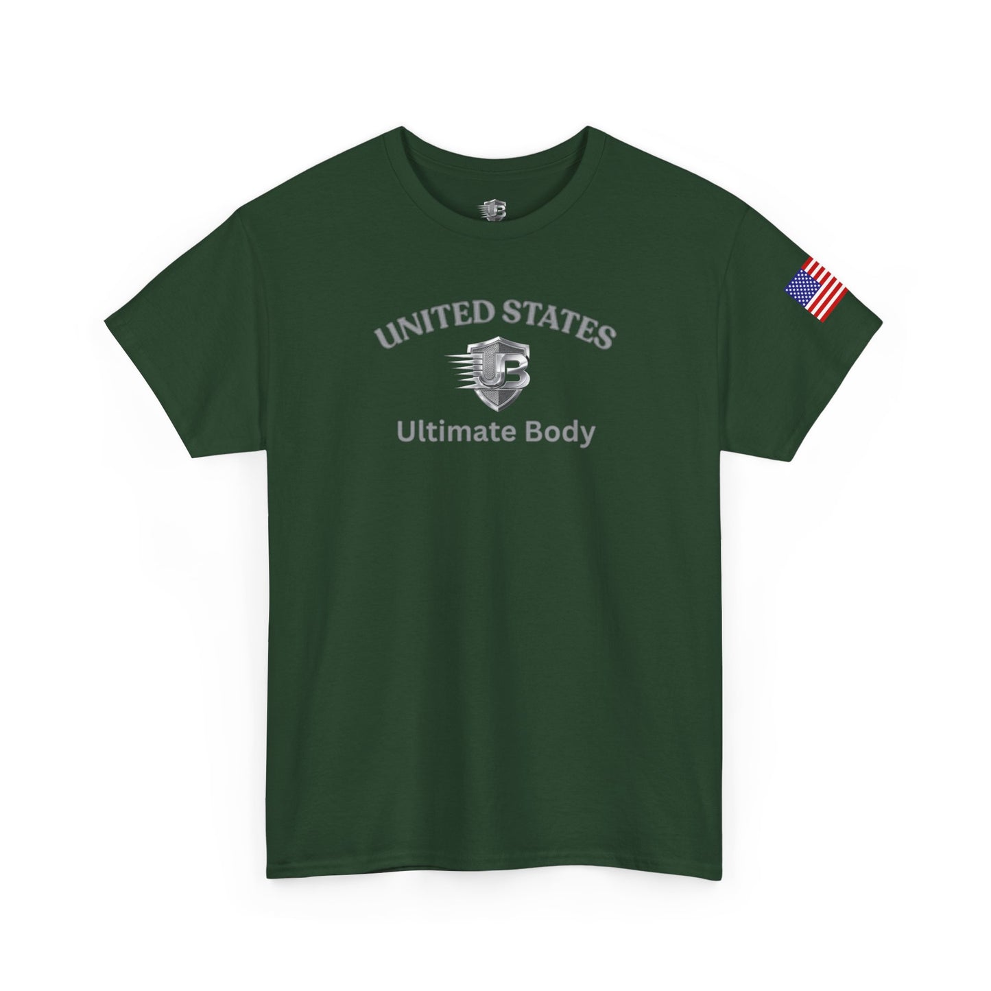 United States Military Emblem T-Shirt — American Flag Sleeve Tee
