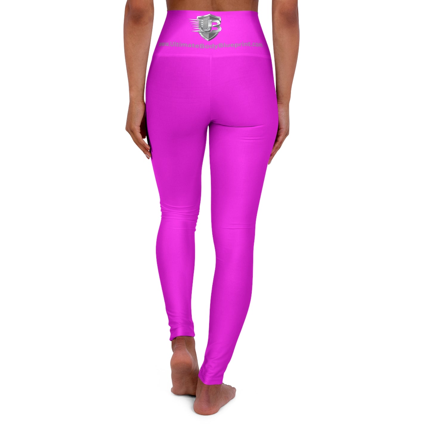 Hot Pink High-Waist Yoga Leggings — Sleek Performance & Sculpting Fit