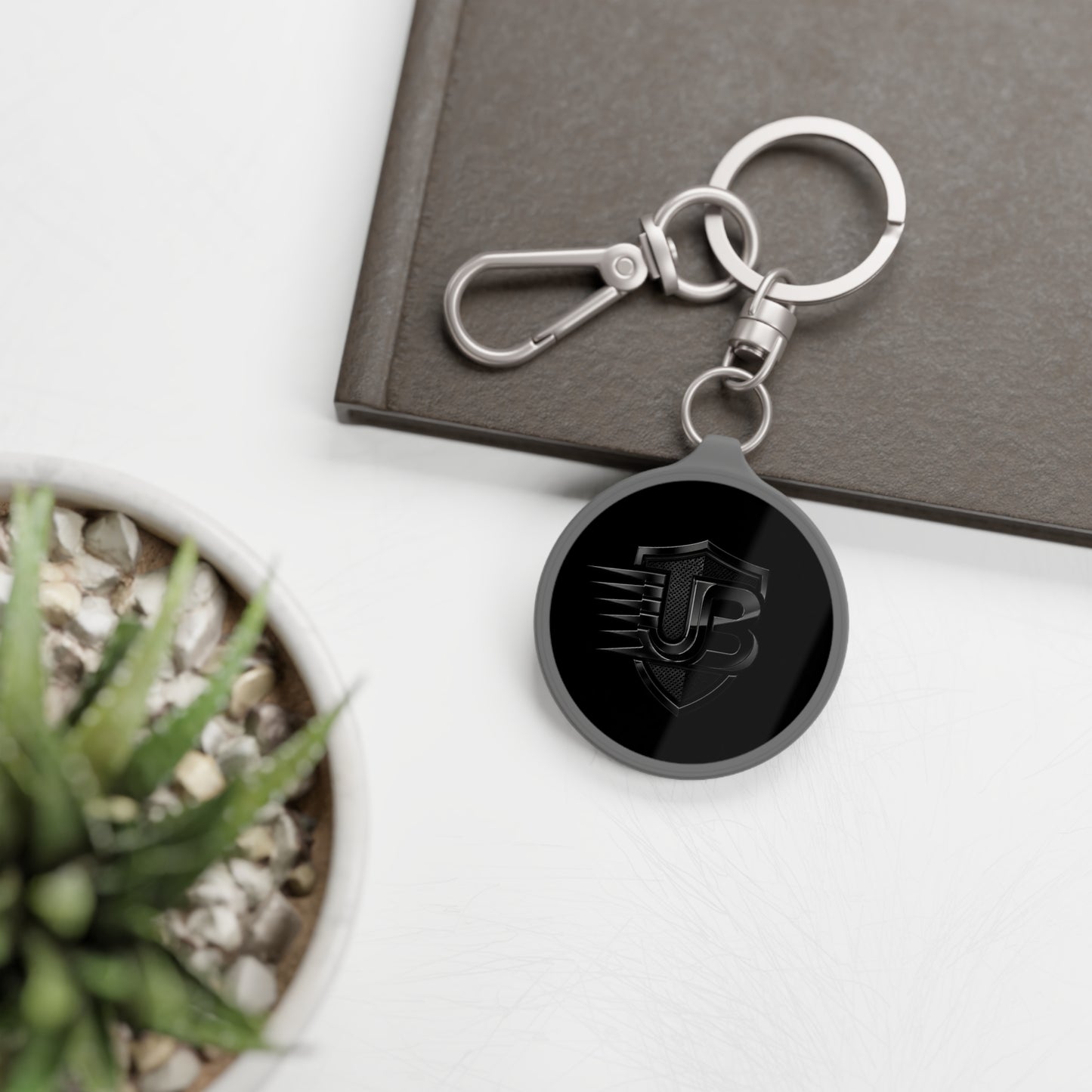 UB Shield Keyring Tag — Metal Logo Keychain