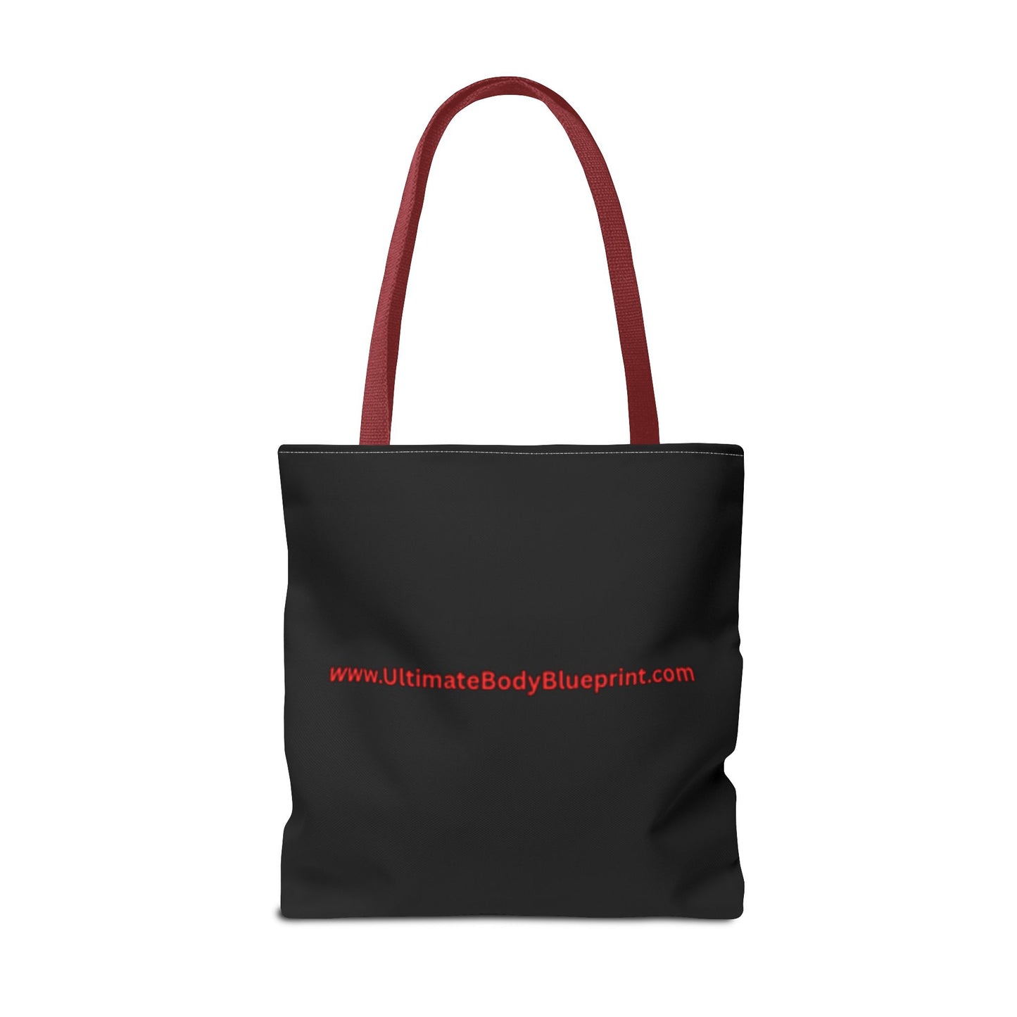 Speed Shield Logo Tote Bag — Black & Red Branded AOP Tote