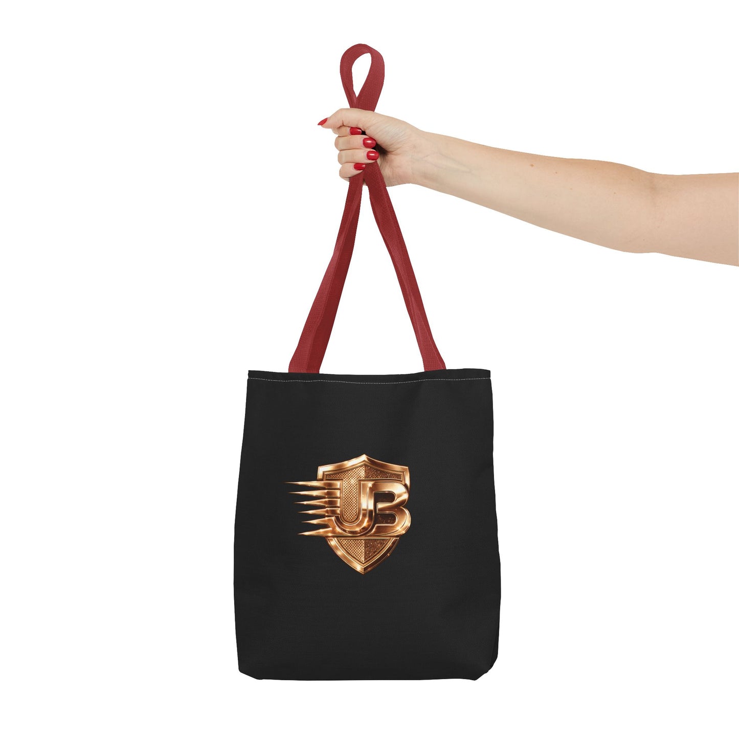 Ultimate Body QR Tote Bag — Black Logo Shield Design