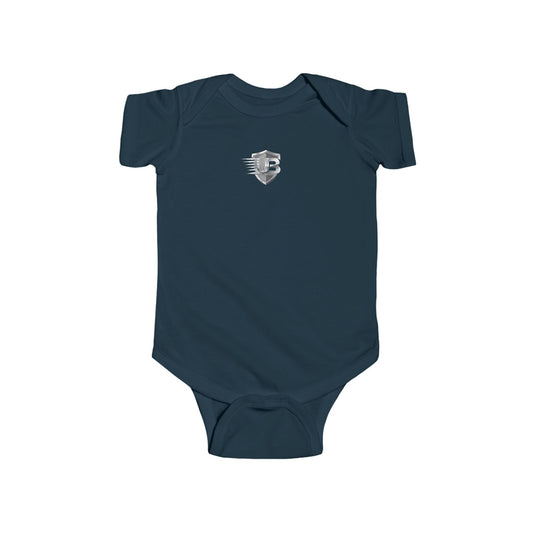 Infant Bodysuit — 'United States' Shield Graphic Baby Onesie (Patriotic Newborn Gift)
