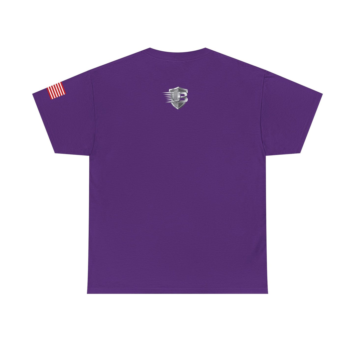United States Military Emblem Tee – Patriotic Flag Sleeve Shirt