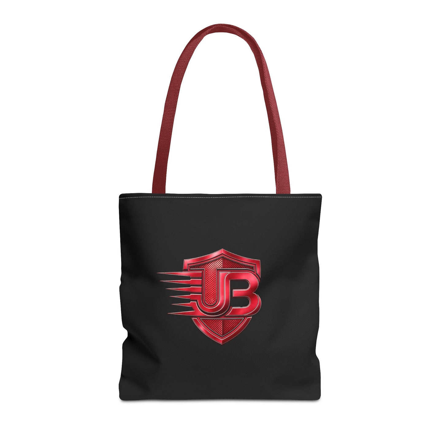 Speed Shield Logo Tote Bag — Black & Red Branded AOP Tote