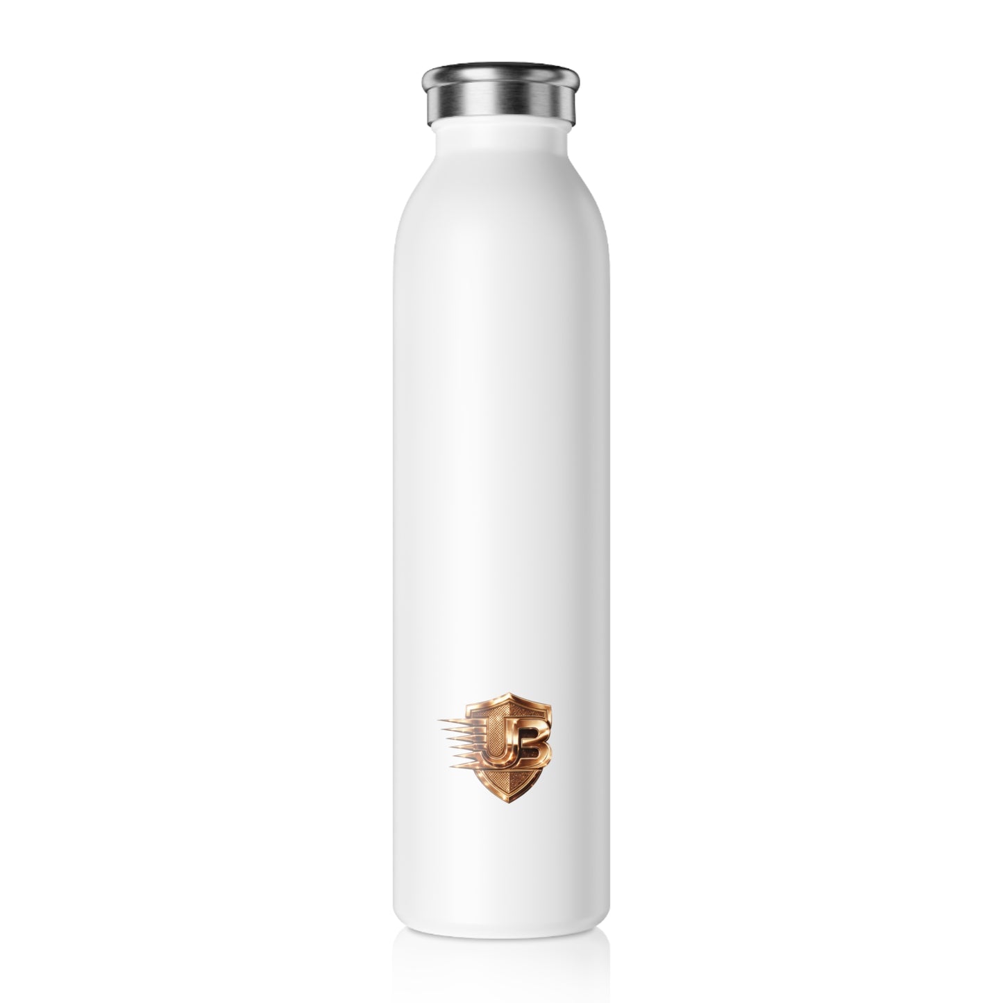 Slim Water Bottle — Gold Racing Shield Slim Stainless Steel Bottle