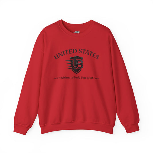 United States Logo Crewneck Sweatshirt — Patriotic US Emblem Pullover