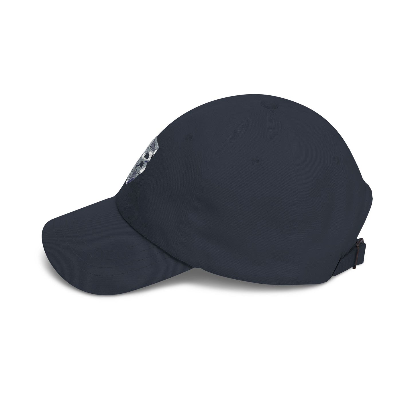 Shield Emblem Dad Cap — Distressed Vintage Patch Baseball Hat