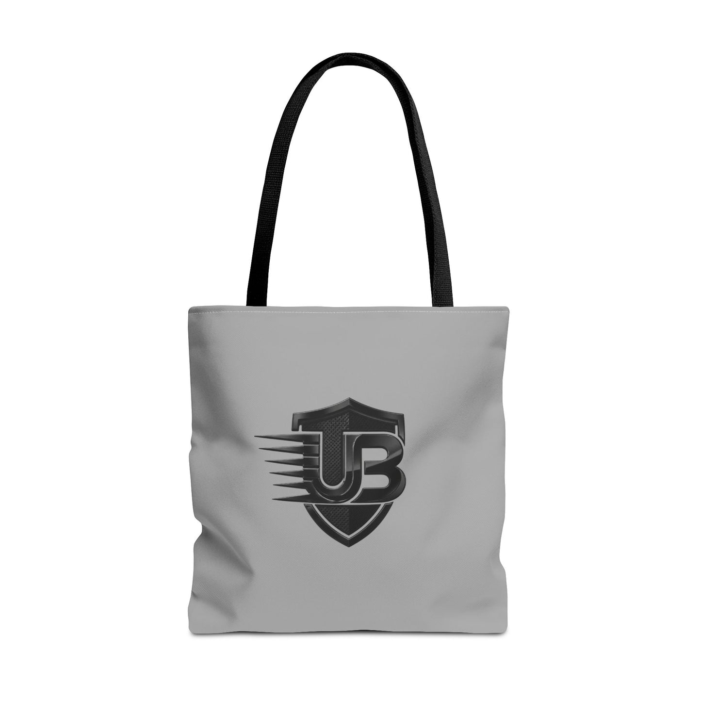 Urban Shield Logo Tote Bag — Branded Grey All-Over Print Tote