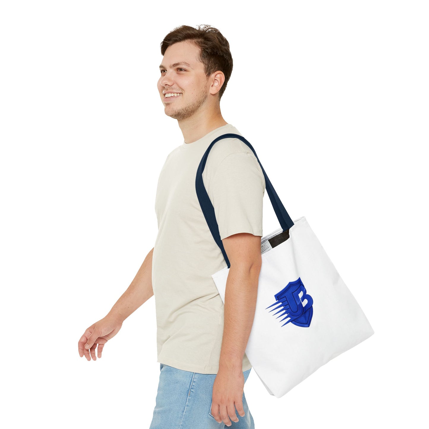 Blue Shield Logo Tote Bag — Branded UB Emblem Canvas Tote