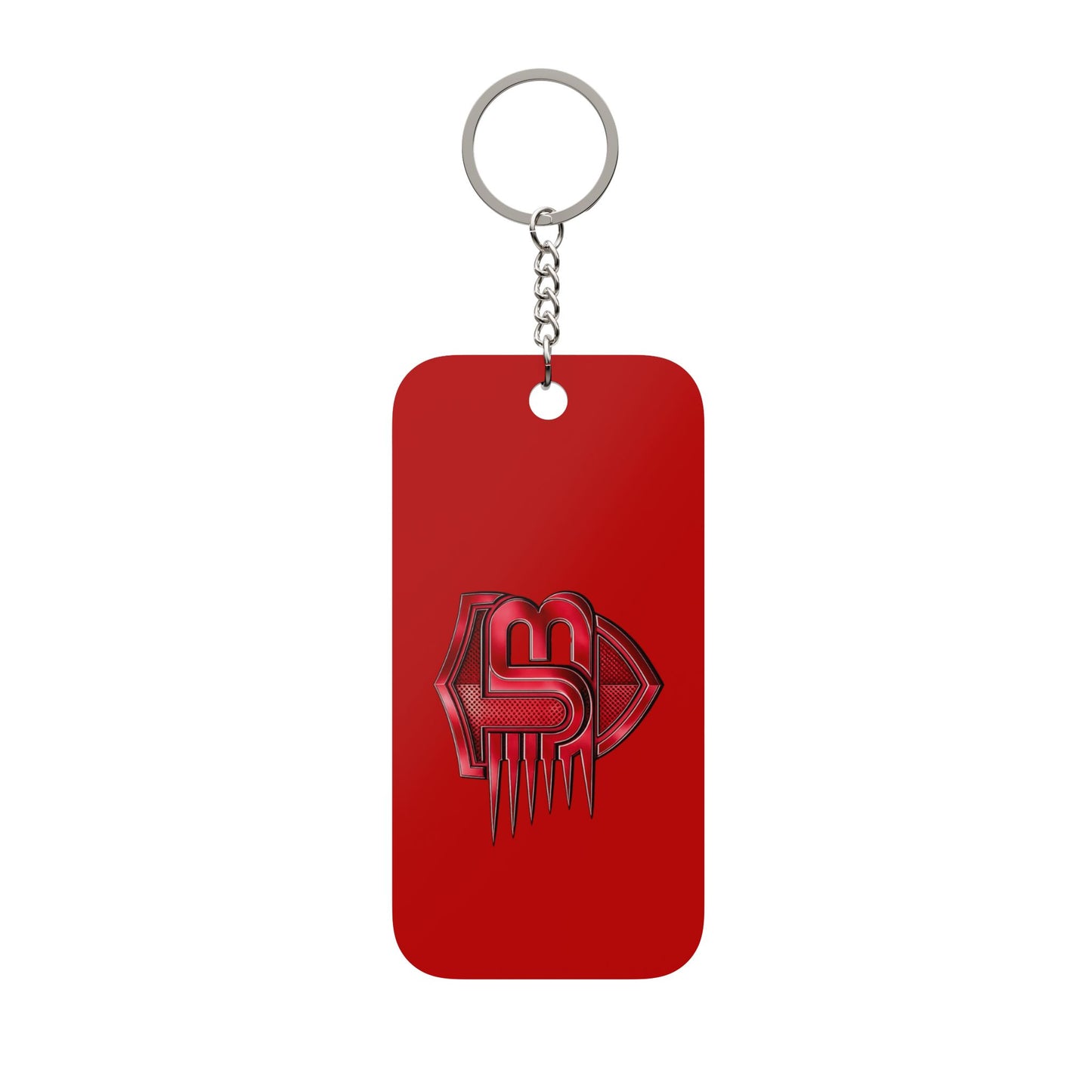 Red Lip Logo Keychain — Double-Sided Acrylic Keyring