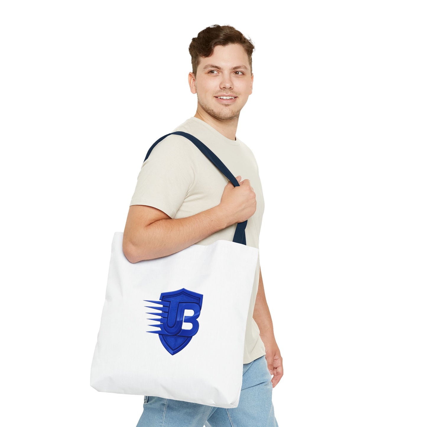 Blue Shield Logo Tote Bag — Branded UB Emblem Canvas Tote