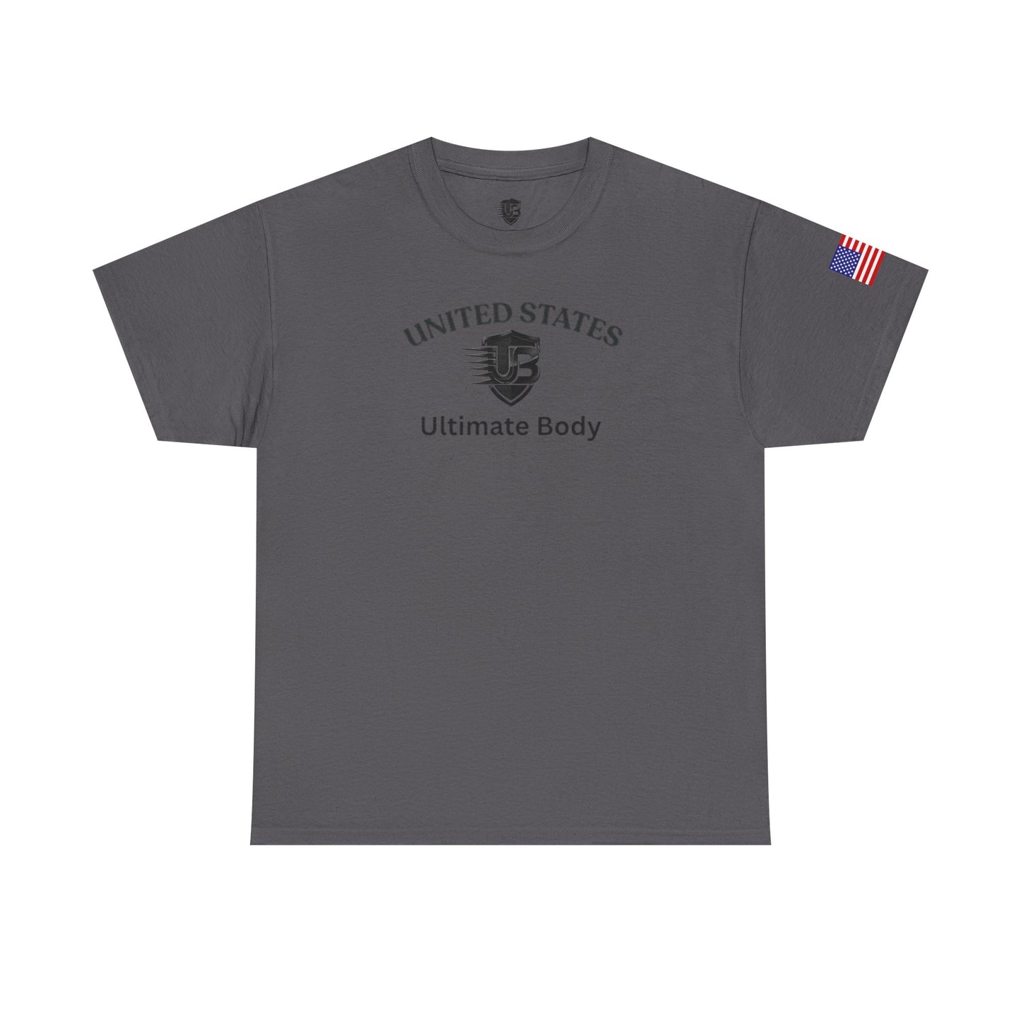 United States Shield T‑Shirt — Patriotic Flag Sleeve Tee