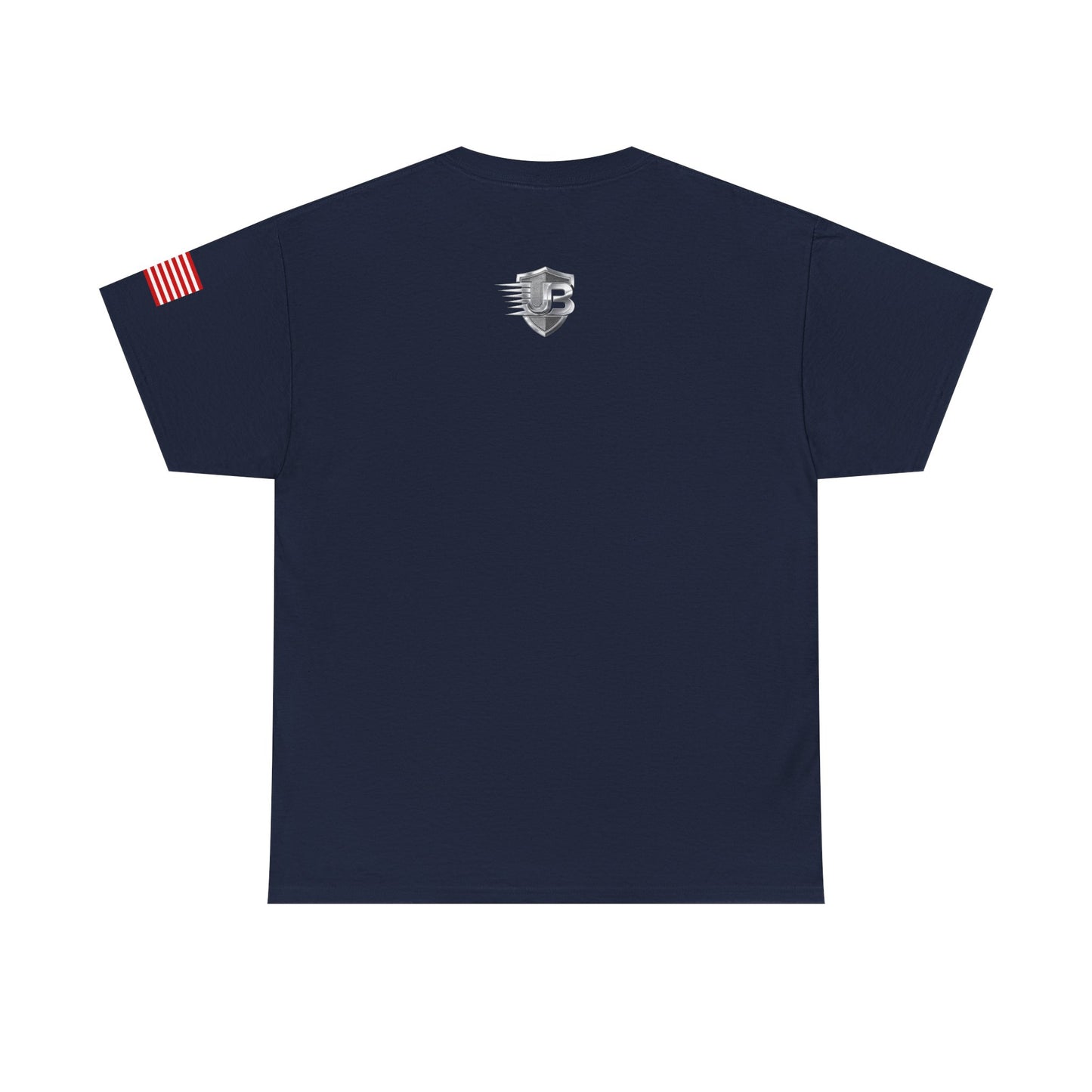 United States Shield T‑Shirt — Patriotic Flag Sleeve Tee