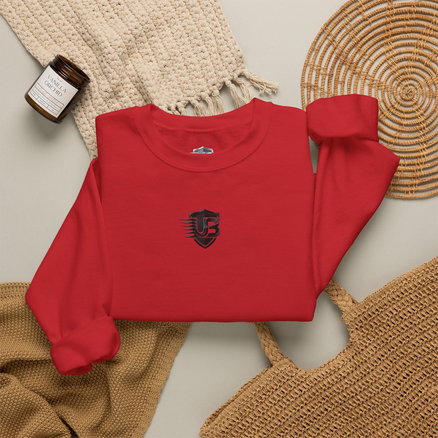 United States Logo Crewneck Sweatshirt — Patriotic US Emblem Pullover
