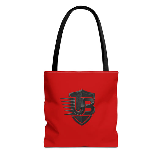 Red Shield Logo Tote Bag — UB Emblem All-Over Print