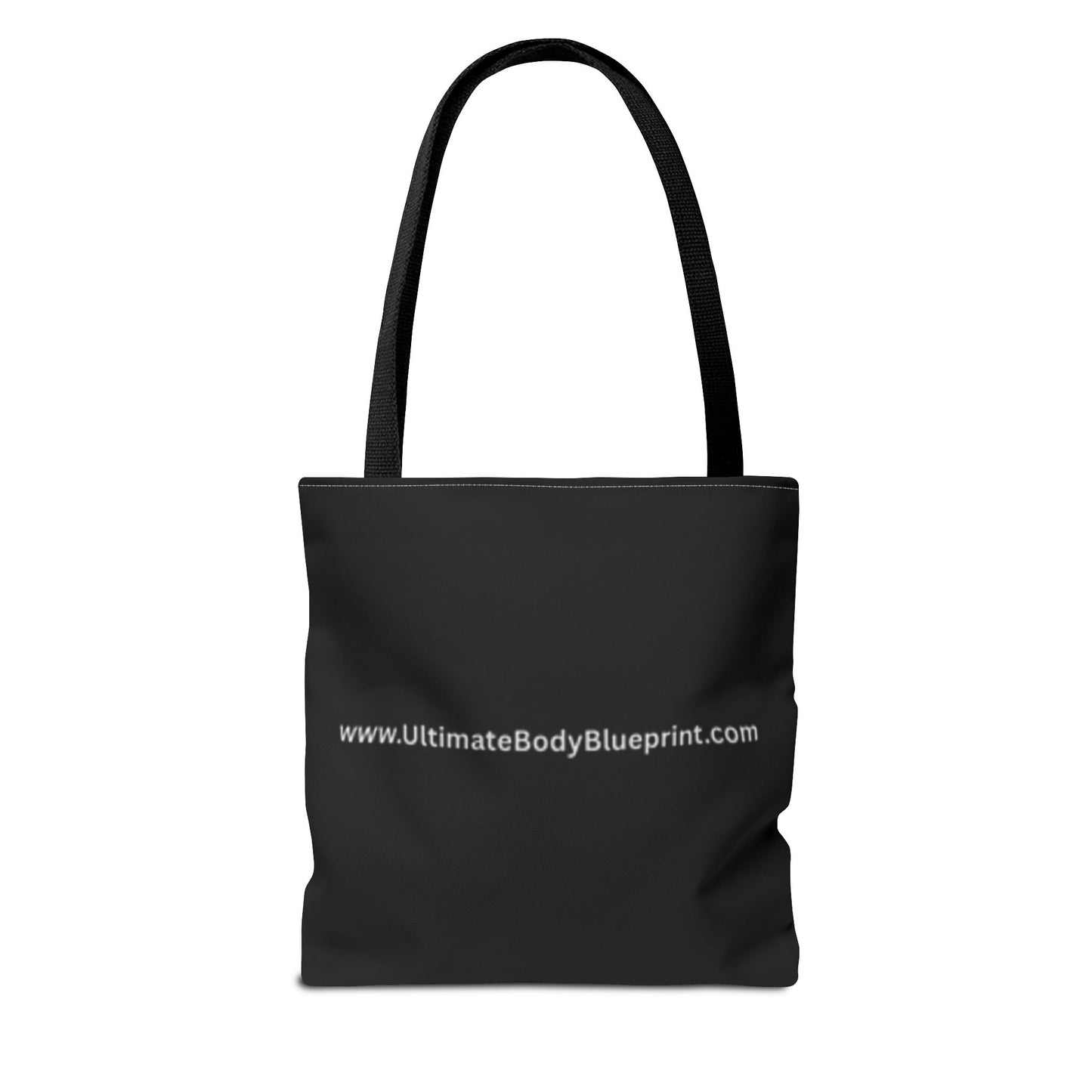 Shield Logo Tote Bag — Black Urban Badge Tote with 'UB' Emblem
