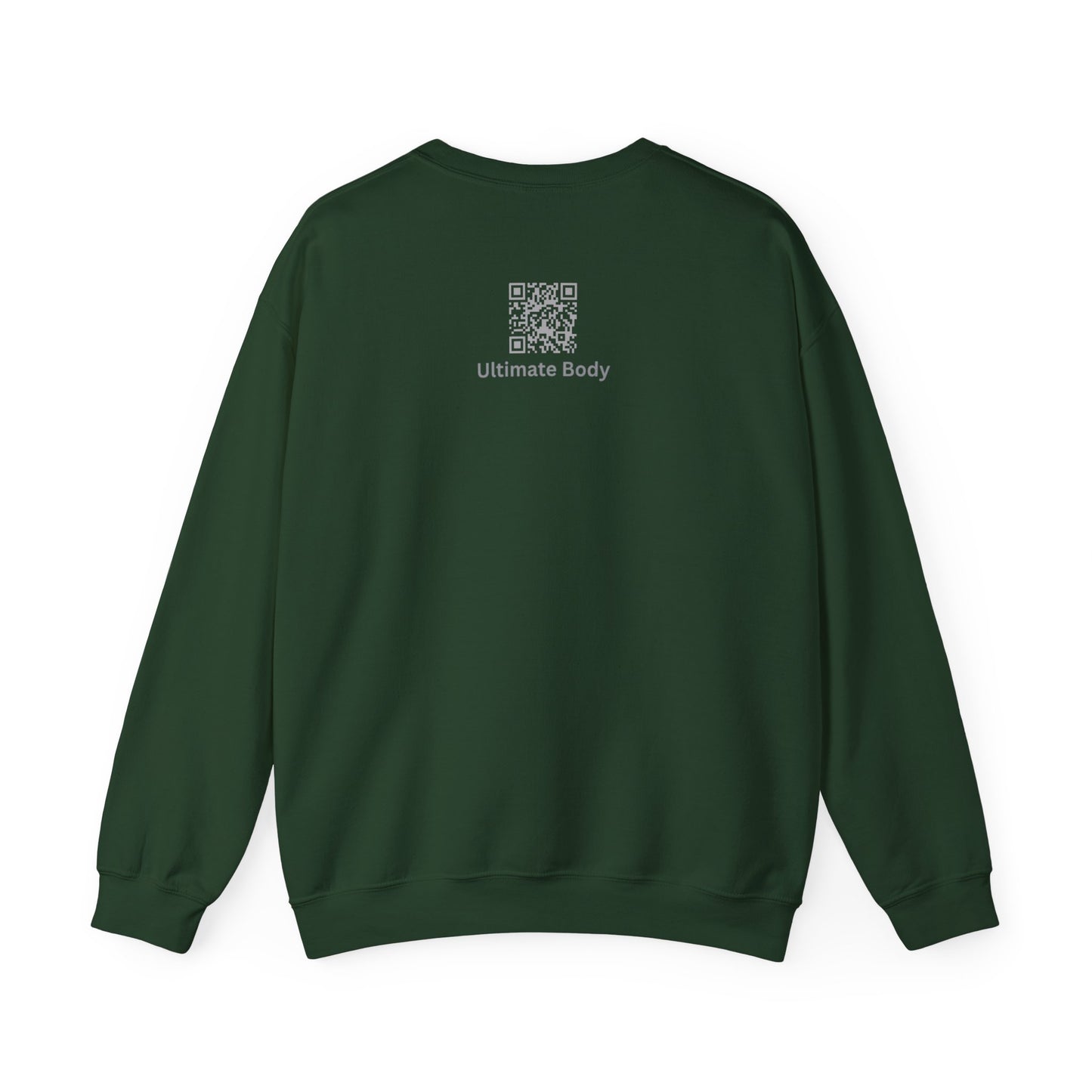 United States Shield Crewneck Sweatshirt — Subtle Black Emblem on Forest Green