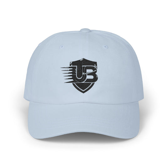 Vintage Shield Dad Cap — Distressed 'UB' Logo Baseball Hat