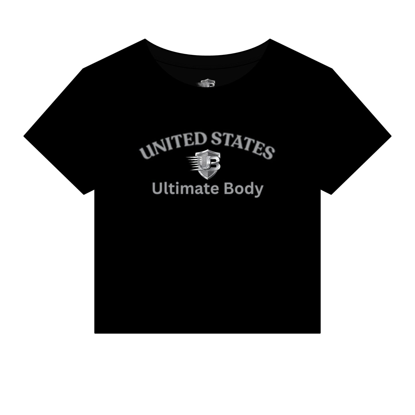 United States Shield Logo Crop Tee — Women's Micro Rib Baby T-Shirt