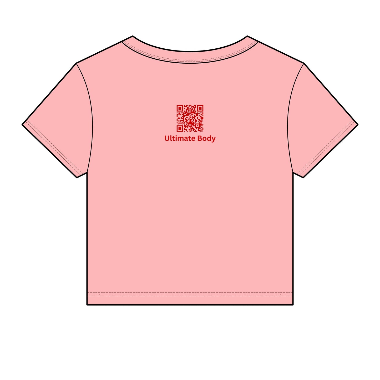 United States UB Shield Crop Tee — Red Logo Women's Baby T-Shirt