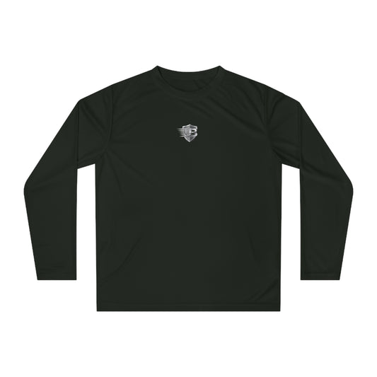 Performance Long Sleeve Shirt — Minimal QR Logo "Ultimate Body" Athletic Tee