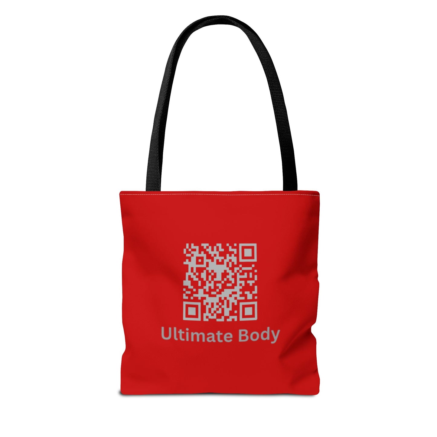 Ultimate Body Tote Bag — Red QR Logo Gym/Activewear Tote