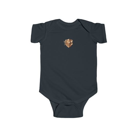Infant Bodysuit with Gold QR Crest – 'Ultimate Body' Baby Onesie