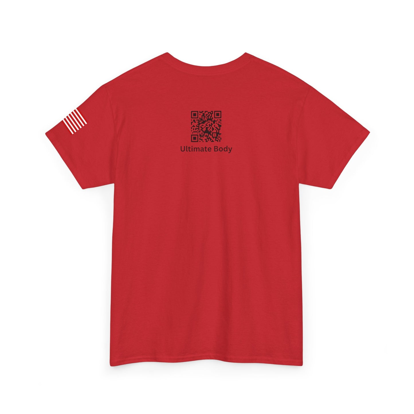 United States Shield Tee — Patriotic Flag Sleeve Cotton T‑Shirt