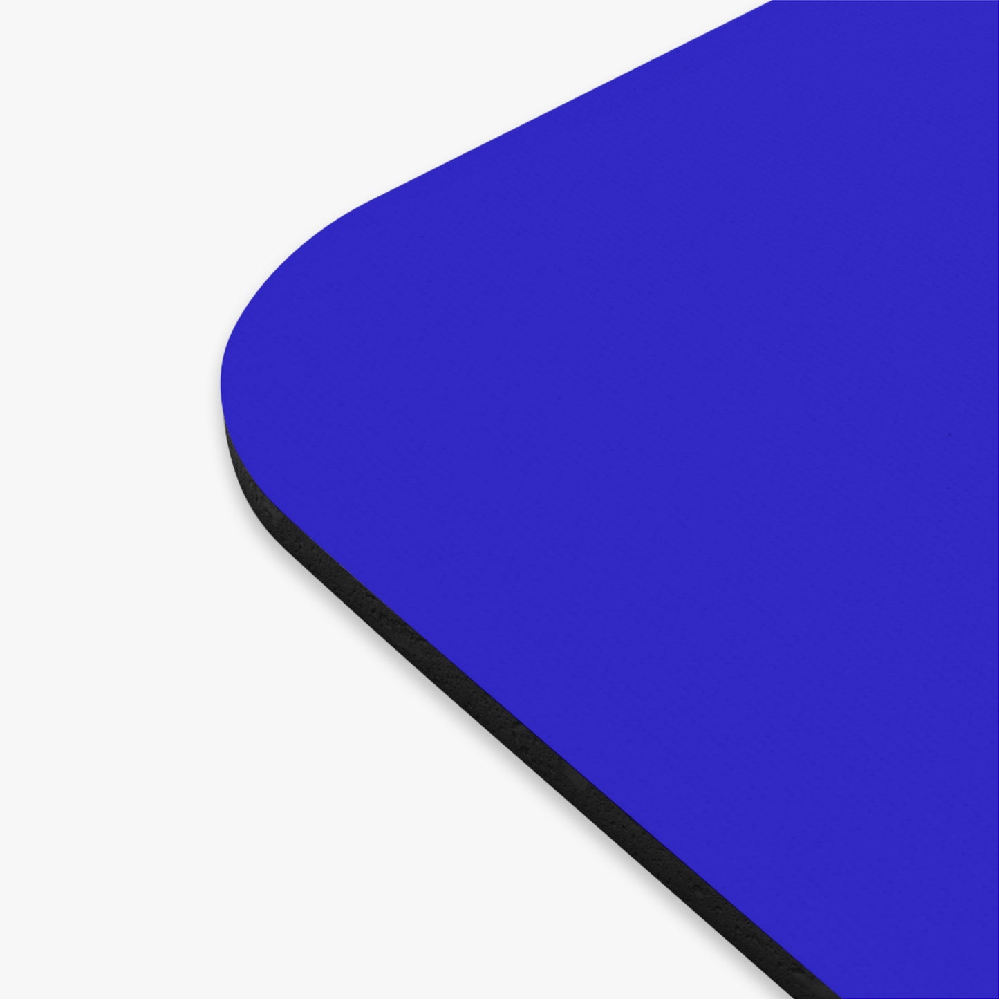 Blue Racing Shield Mouse Pad — Metallic UB Emblem Gaming Desk Mat