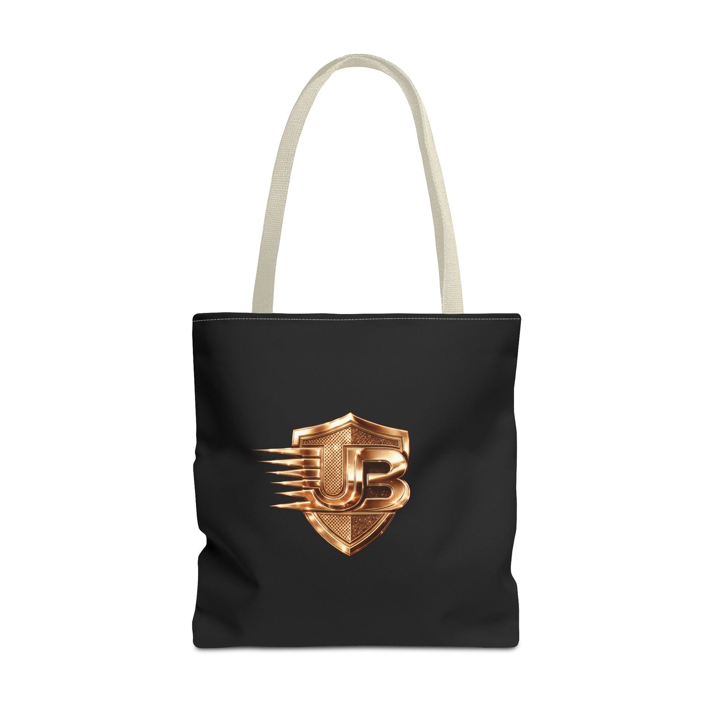 Ultimate Body QR Tote Bag — Black Logo Shield Design