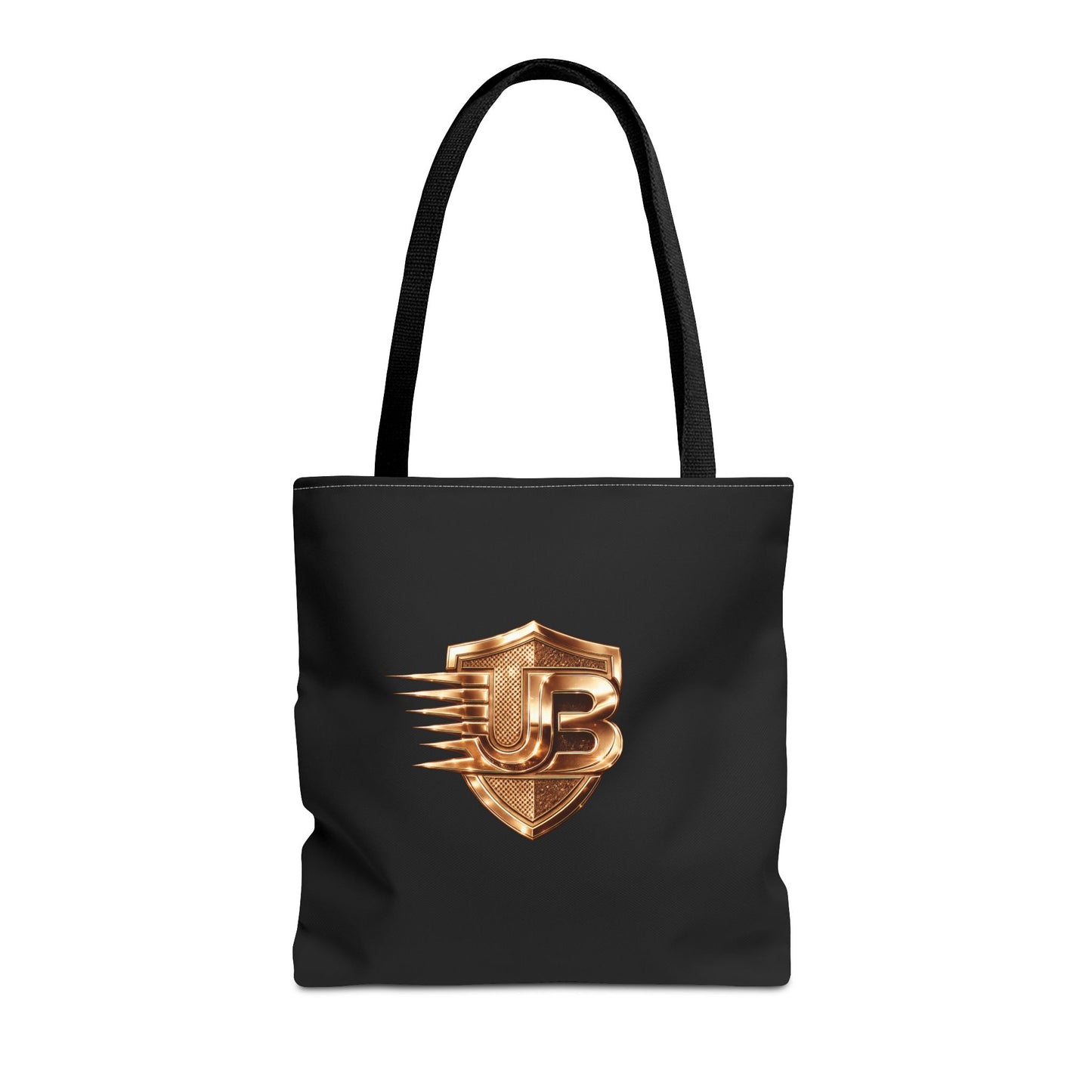 Ultimate Body QR Tote Bag — Black Logo Shield Design