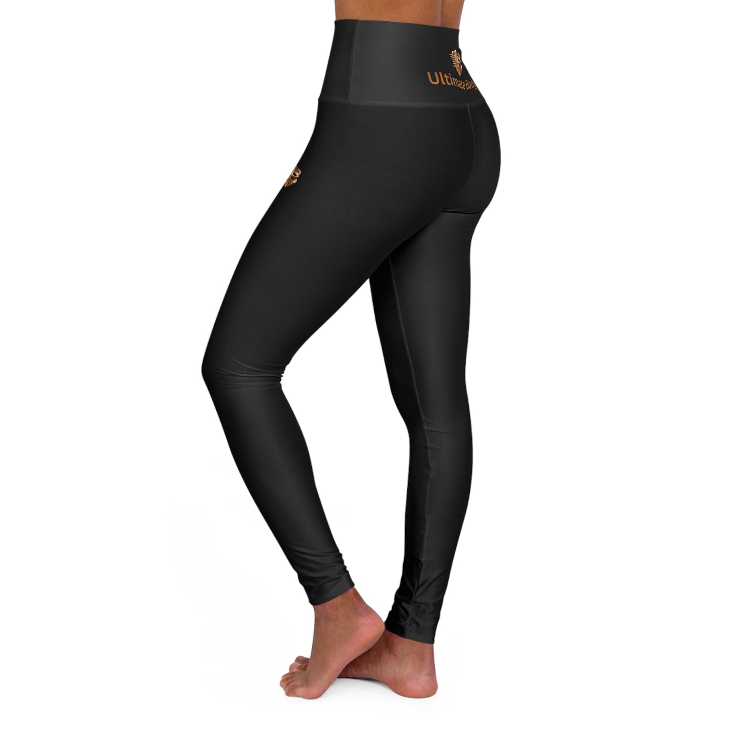 High-Waist Black Yoga Leggings — Sleek Everyday Activewear