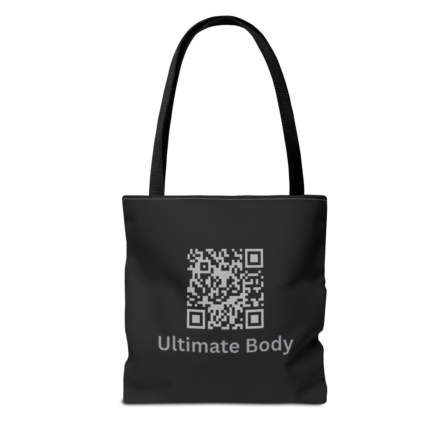 Shield Logo Tote Bag — Black Urban Badge Tote with 'UB' Emblem