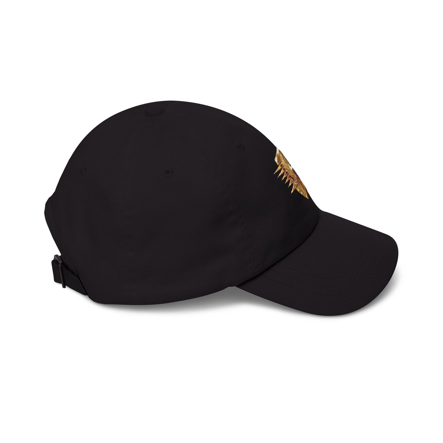 Gold Shield Logo Dad Cap — Classic Embroidered Baseball Hat