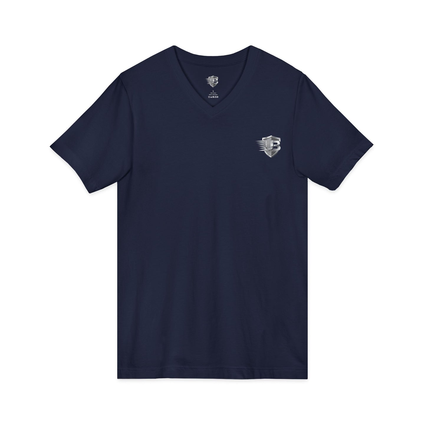 Men's Fitness V‑Neck Tee with 'Ultimate Body' QR Back — Gym Motivation Shirt