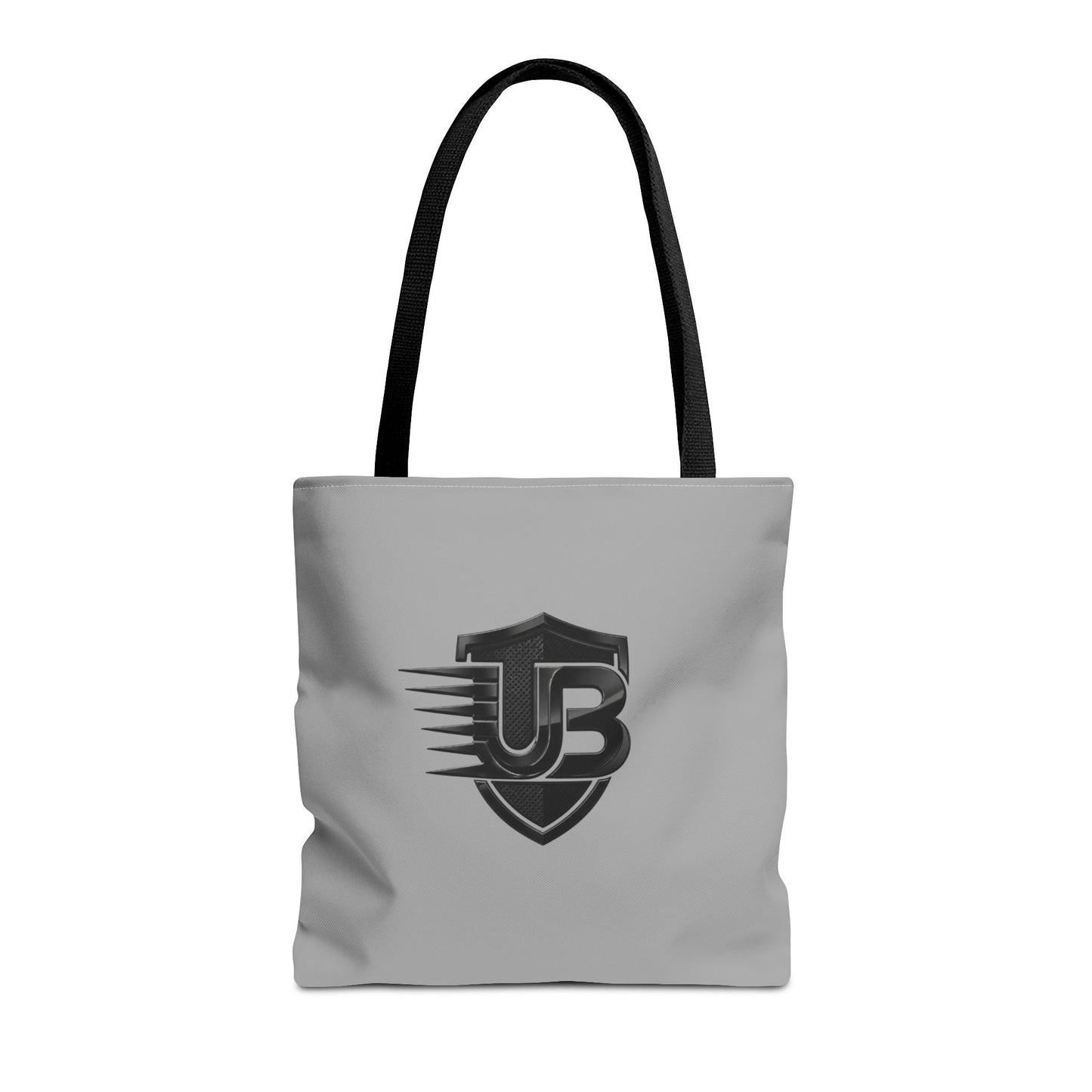 Urban Shield Logo Tote Bag — Branded Grey All-Over Print Tote