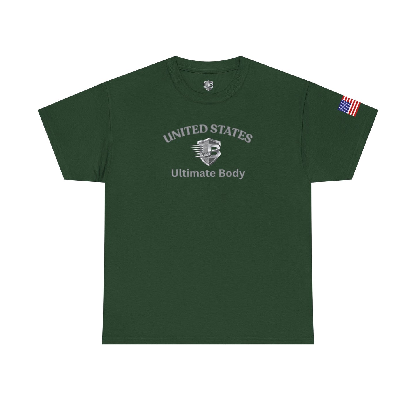 United States Military Emblem T-Shirt — American Flag Sleeve Tee