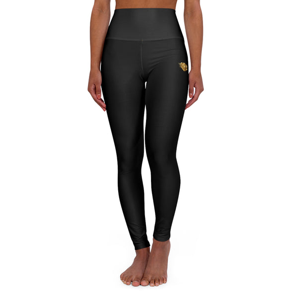 High-Waisted Yoga Leggings — Ultimate Body Gold Logo