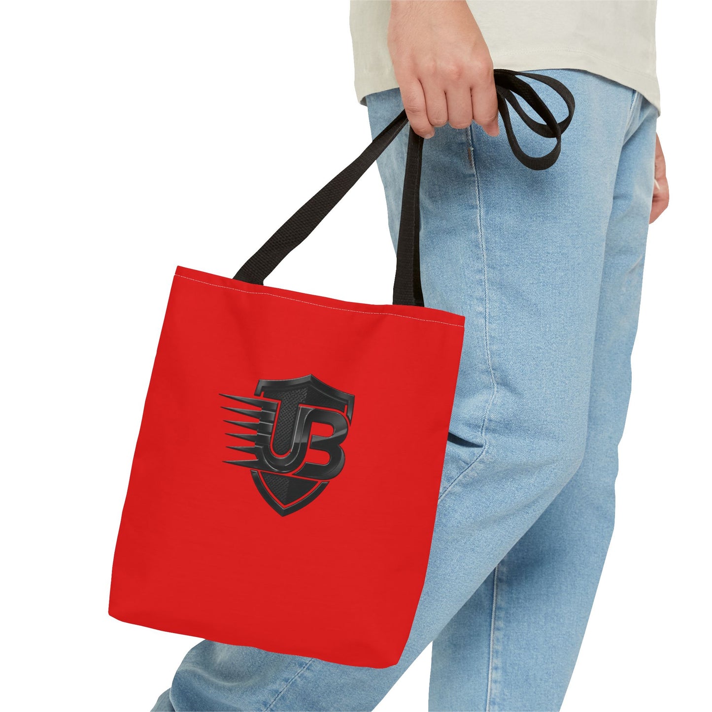 Red Shield Logo Tote Bag — UB Emblem All-Over Print