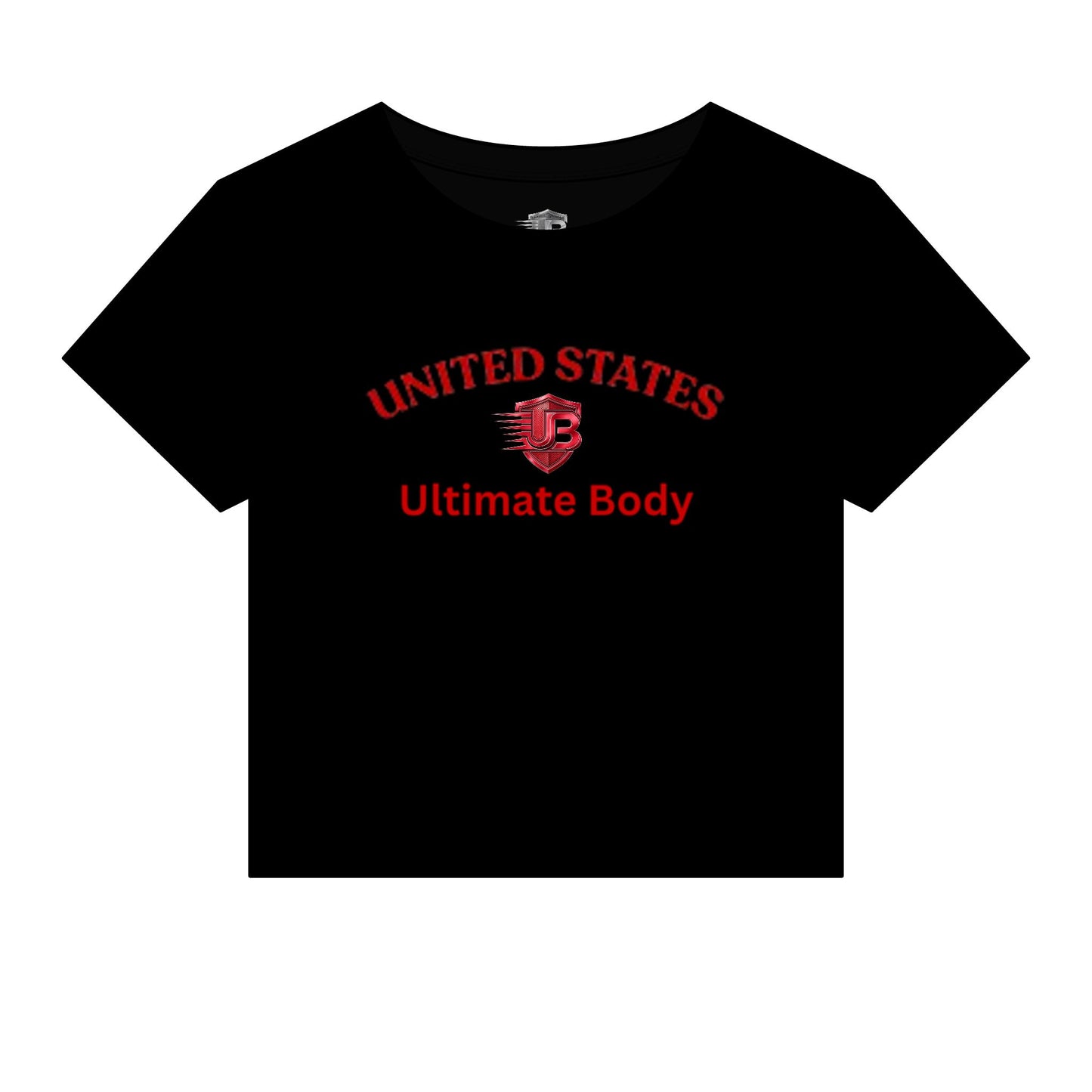United States Ultimate Body Blueprint Crop Tee — Women's Micro Rib Baby Tee